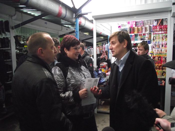 Ярослав Романчук встретился с предпринимателями Бреста на рынке ЦУМ-а