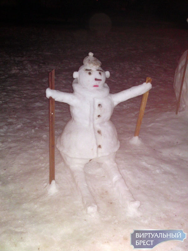 Снеговики - детское творчество зимой