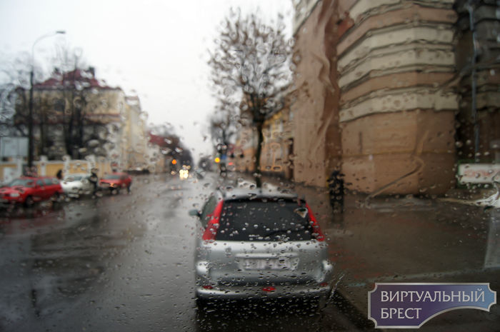Целый день в Бресте льёт дождь