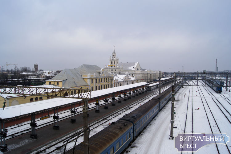 Железнодорожный вокзал города Бреста