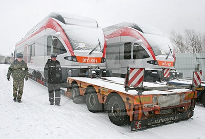 Первая городская электричка доставлена в Беларусь из Швейцарии