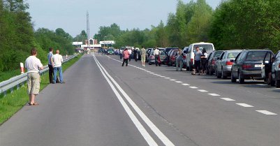 Погранпереход "Варшавский мост" готовится к бунту водителей