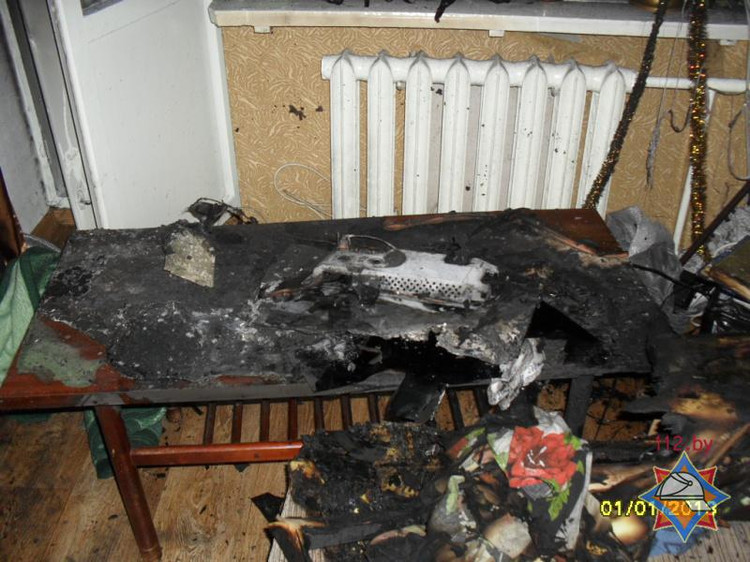 В г. Бресте произошел пожар в четырехэтажном доме на ул. Октябрьской