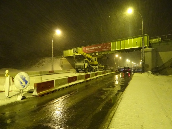 Ураган "Хавер" помешал полному демонтажу железнодорожного моста в Бресте