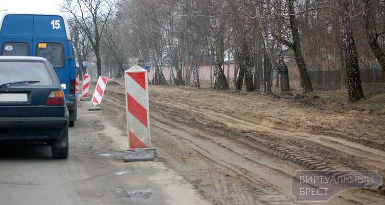 Продолжается реконструкция улицы Рябцева
